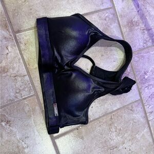 Bombshell Sportswear Shiny Black Sports Bra